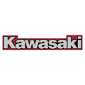 Miscellaneous Red & Black Kawasaki Side Logo Sticker
