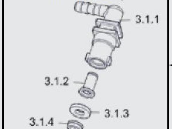 Miscellaneous Fimco ELL Nozzle Sub-Assembly 3/8in | ATV Booms | Repair Parts | 352.5281306